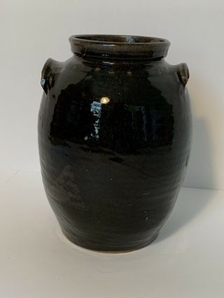 Edgefield Pottery Bf Landrum Storage Jar 12” H & 10.  5” W