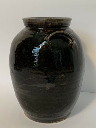 Edgefield Pottery BF Landrum Storage Jar 12” H & 10.  5” W 7