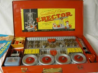 100 Complete/ 1952 Gilbert Erector Set/ 7 1/2 / Engineers Set/ Collector Qlty