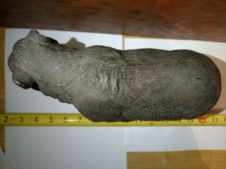 Antique,  Swiss Black forest hand carved Grizzly Bear walking No.  ll 4