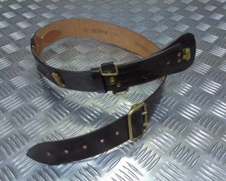 British Military Leather Sam Browne Belt With No Crossover Strap Nfxb