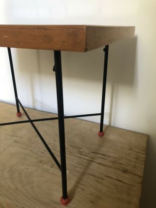1950s Tile Top Table With Folding Removable Base 8