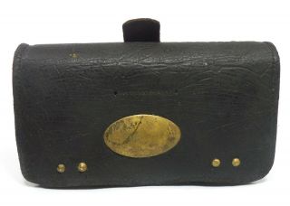 Civil War Union Era Cartridge Box & Authentic 4 X 7 Size