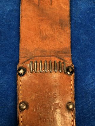 WW2 USM6 BARWOOD SHEATH for USM3 TRENCH KNIFE WWII 3