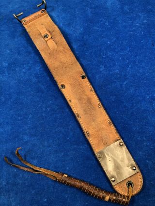 WW2 USM6 BARWOOD SHEATH for USM3 TRENCH KNIFE WWII 7