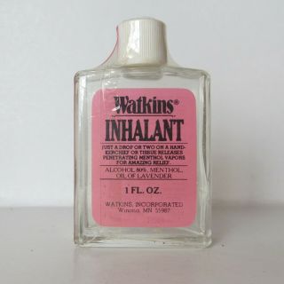 Vintage Watkins Inhalant 1 Oz.  In Bottle
