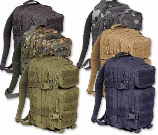 Brandit Us Cooper 30 Litre Molle Bag Army Nylon Pack Military Rucksack