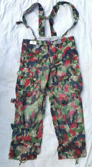 Authentic Swiss Army Trousers Combat Pants M70 Switzerland Alpenflage Surplus 5