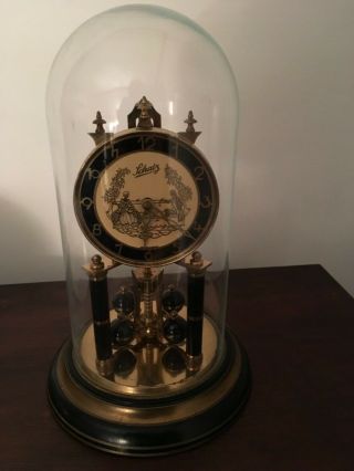 Vintage Schatz German Glass Dome Clock