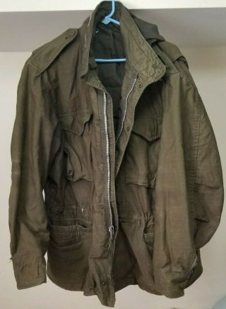 Vintage Us Army Military M65 Coat Mens Field Jacket Regular Large 8405 782 2942