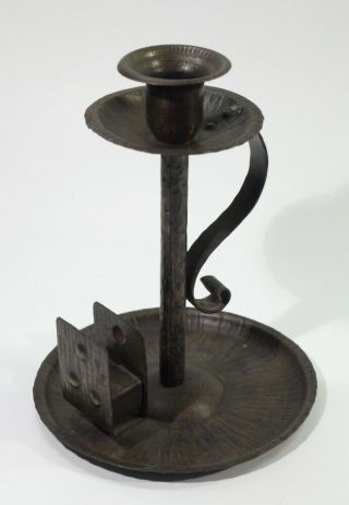 Early 20th Century Antique Arts & Crafts Chamber Candlestick.