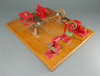 Vtg Jensen Mfg Co Style 100 Miniature Model Machine Metal Shop Steam Engine Toy