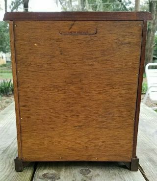 Vtg.  Signed Ralph Dorsett Saleman ' s Sample Dresser Rare Heavy 3