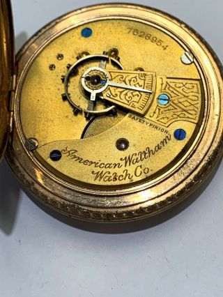 Gold Filled American Waltham Watch Company Pocket Watch 8