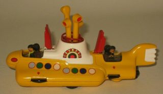 Vintage Corgi Beatles Yellow Submarine Red Hatches Great Shape