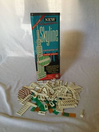 Vintage Elgo American Skyline Building Kit Set 94 1950s
