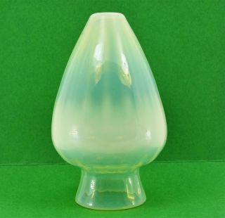 Art & Crafts Vaseline Glass Lamp Shade Powell ? W A S Benson 14 X 8.  5 Cm