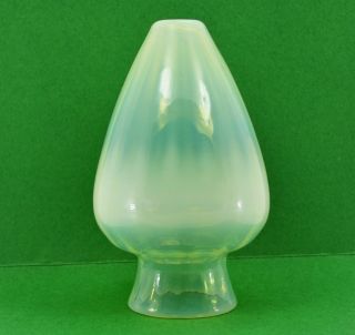 Art & Crafts Vaseline glass lamp shade Powell ? W A S Benson 14 X 8.  5 cm 2