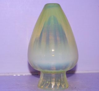 Art & Crafts Vaseline glass lamp shade Powell ? W A S Benson 14 X 8.  5 cm 3