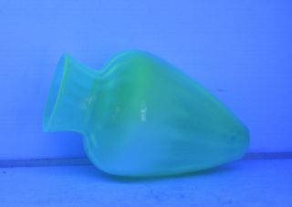 Art & Crafts Vaseline glass lamp shade Powell ? W A S Benson 14 X 8.  5 cm 5