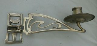 ART NOUVEAU BRASS CANDLE SCONCES.  Rd.  527794 3