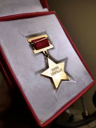 Albania Albanien Albanie Gold Medal Honour Hero Of The People
