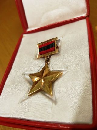 Albania Albanien Albanie Gold Medal Honour Hero of the People 5