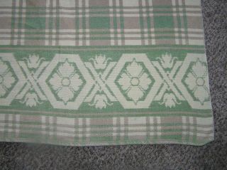 BEACON SOUTHWEST Green Plaid Trading COTTON CAMP BLANKET REVERSIBLE 67 