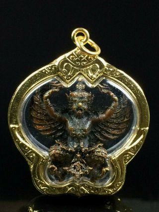 Thai Buddha Old Amulet Garuda Lp Seng For Protect Thai Amulet Art