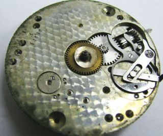 Antique 1880 16S Chronograph Pocket Watch Movement Lion Mark Signed 6