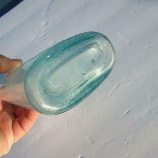 Vintage Aqua Blue Apothecary Bottle,  Lydia E Pinkham ' s Vegetable Compound 4
