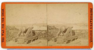 Stereoview Photograph E.  T.  Anthony Civil War Views Interior Fort Darling Va 8