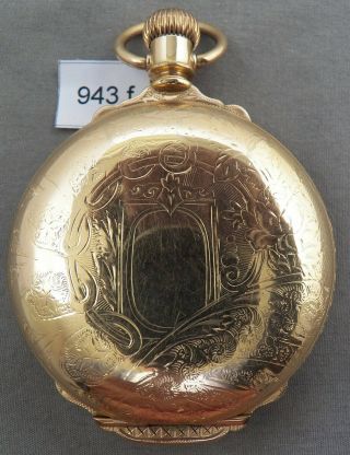 Antique Elgin B.  W.  Raymond Box Hinge Hunting Case Pocket Watch,  Railroad Grade