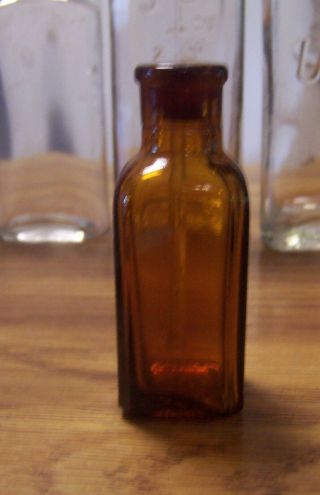 10 Vintage Antique Glass Bottles Medicine,  Baby,  Mercurochrome,  Cebhardt Eagle 5