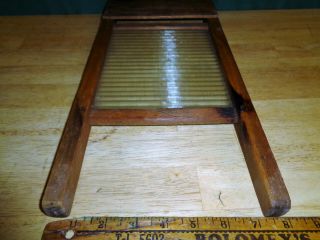Vintage Washboard National Washboard 864 DOMESTIC SCIENCE Wood & Glass - USA 7