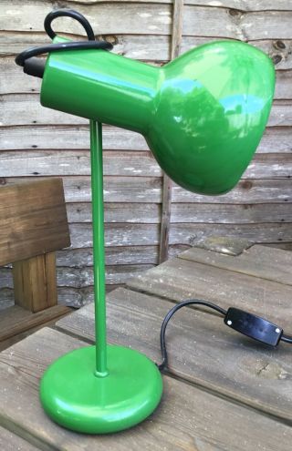 Old Vintage Retro Industrial Bottle Green Metal Desk Adjustable Spotlight Lamp