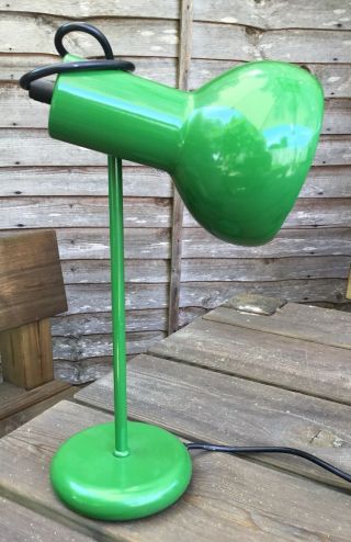 Old Vintage Retro Industrial Bottle Green Metal Desk Adjustable Spotlight Lamp 5