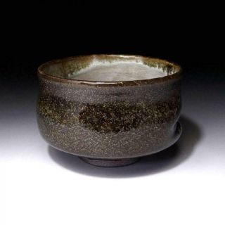 UJ6: Vintage Japanese Pottery Tea Bowl of Seto Ware, 4