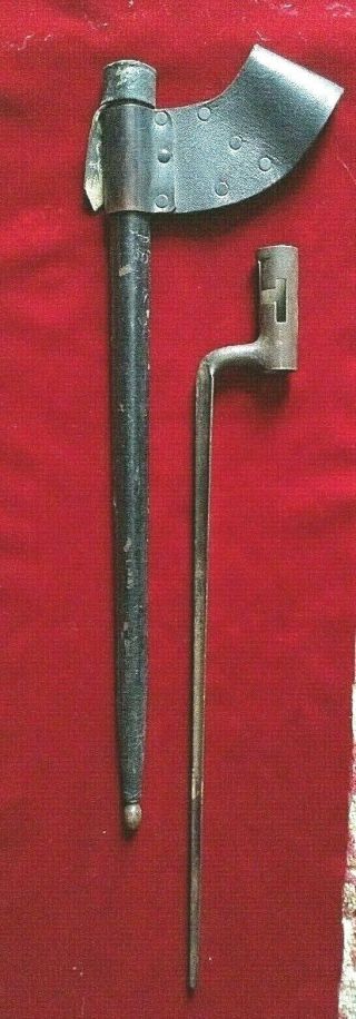 Rare U.  S.  Civil War Springfield Bayonet And Scabbard