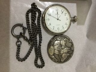 Vintage Antique Sterling Silver Swiss Pocket Watch Not