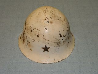 Ww2 Japanese Combat Helmet White Camo