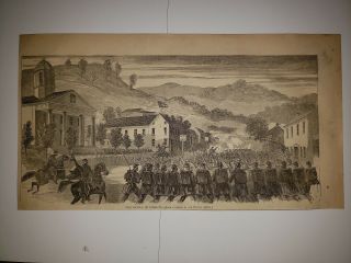 Battle Of Philippi West Virginia Civil War 1861 Hw Sketch Print