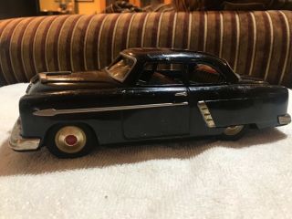 Vintage 1950s Marusan Kosuge Ford Sedan Black Tin Toy Made In Japan F/s Rare 367