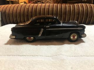 Vintage 1950s Marusan KOSUGE Ford Sedan Black Tin Toy Made in Japan F/S rare 367 3