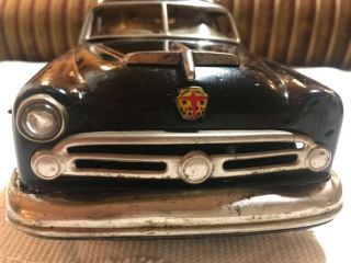 Vintage 1950s Marusan KOSUGE Ford Sedan Black Tin Toy Made in Japan F/S rare 367 4