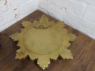 VINTAGE / ANTIQUE ART DECO SUNBURST MIRROR CONVEX MADE FROM PLASTER 6