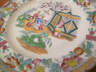 Antique Chinese Export Porcelain Dinner Plate 10 1/4 