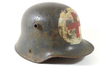 German Ww 2 Red Cross Helmet - Marked