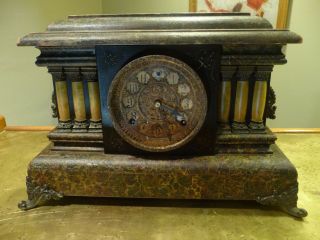 Vintage Sessions 8 Day Mantle Clock - -