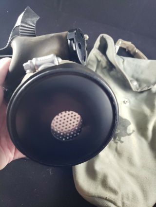 Vintage Military Police Gas Mask With Bag 6